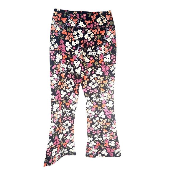 2/$30  Princess Highway Size 8 Organic Cotton Floral Natalie Navy Flared Pant NW - Picture 3 of 14